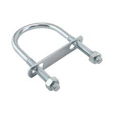 ABRAZADERA TIPO U C/TUERCA Y PLACA 2X1/4