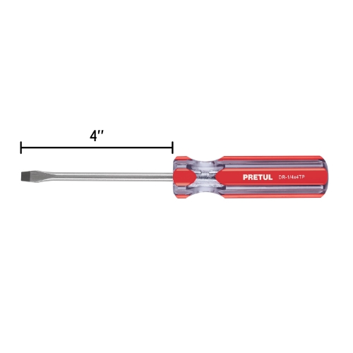 DESARMADOR PLANO 1/4X4 MANG- PVC