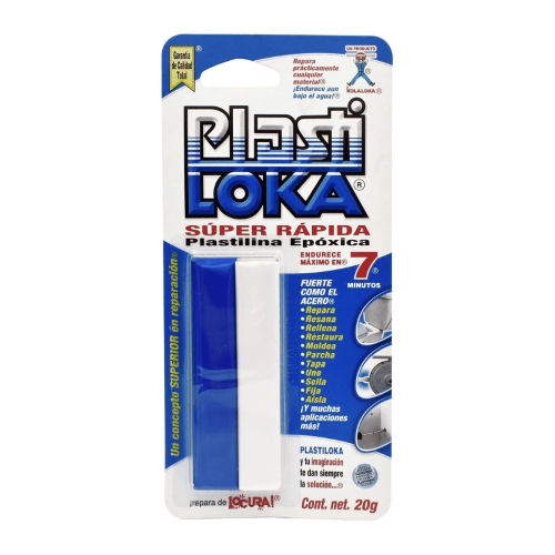 PLASTILOKA 20 GRS AZUL SECADO RAPIDO