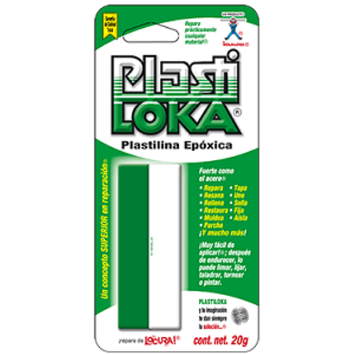 PLASTILOKA 20 GRS VERDE SECADO NORMAL