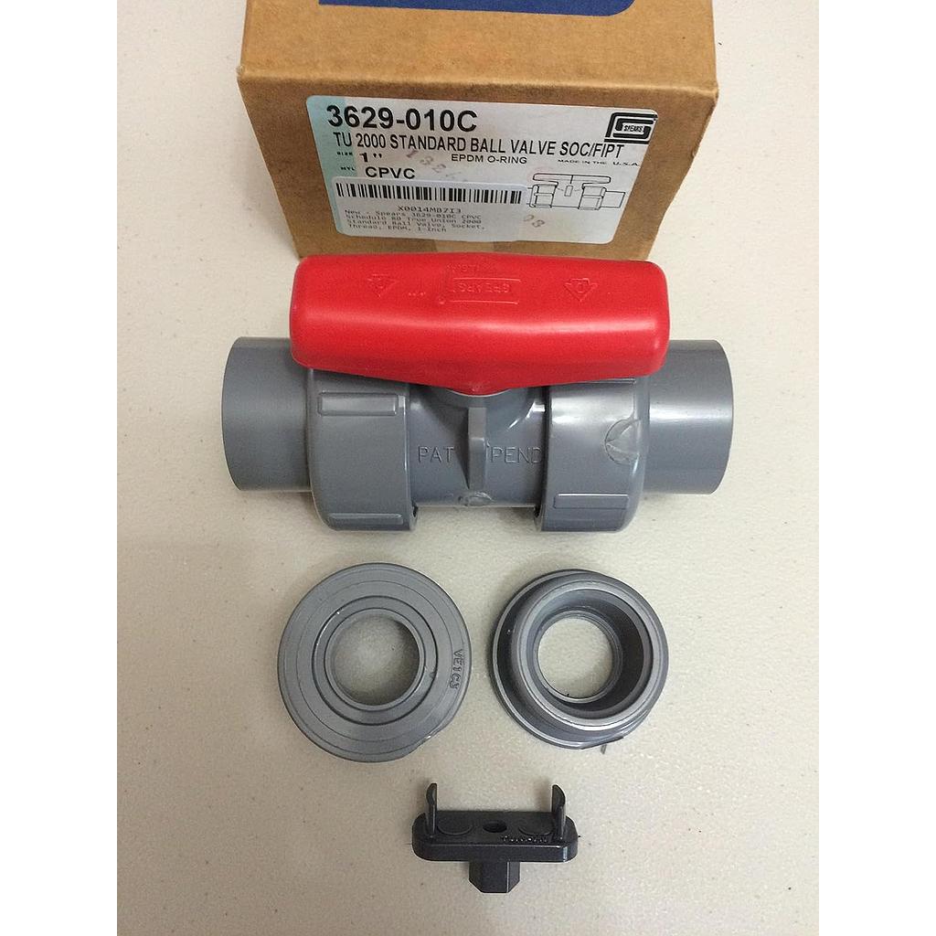 VALVULA DOBLE UNION 1" CPVC-80 SPEARS