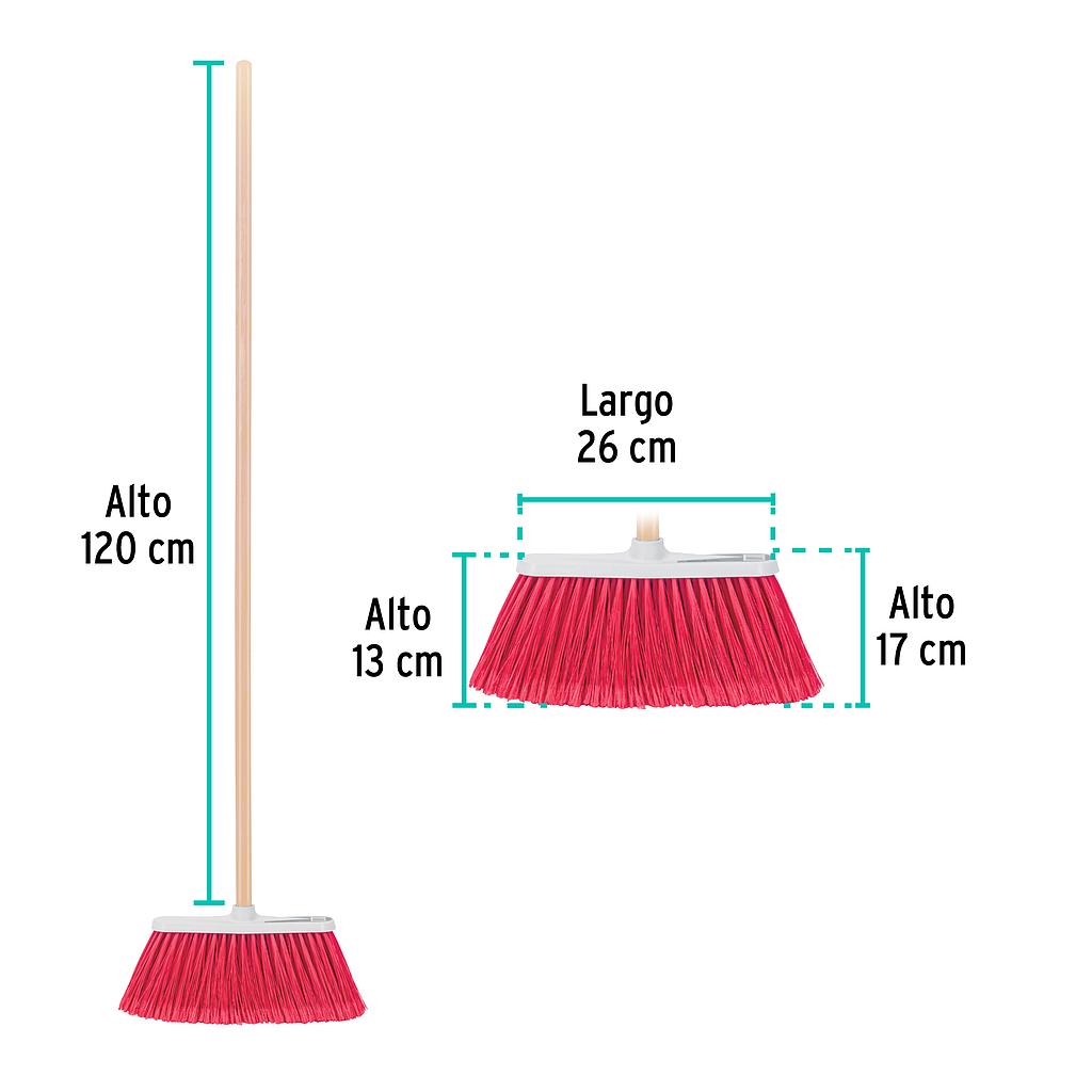 ESCOBA MEDIANA TIPO CEPILLO