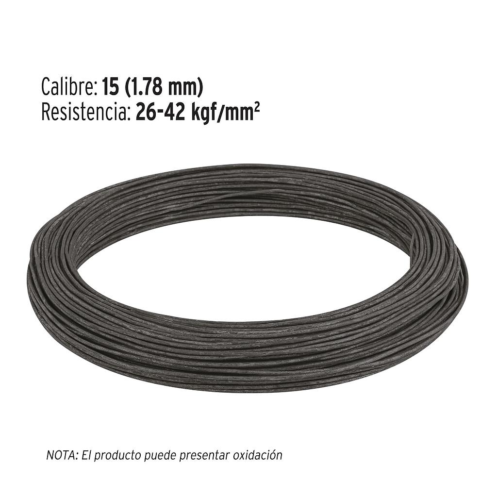 KILO DE ALAMBRE RECOCIDO CALIBRE 15 ROLLO 1 KG FIERO