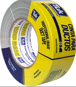 CINTA PARA DUCTO 48MMX10M GRIS 93T TUK