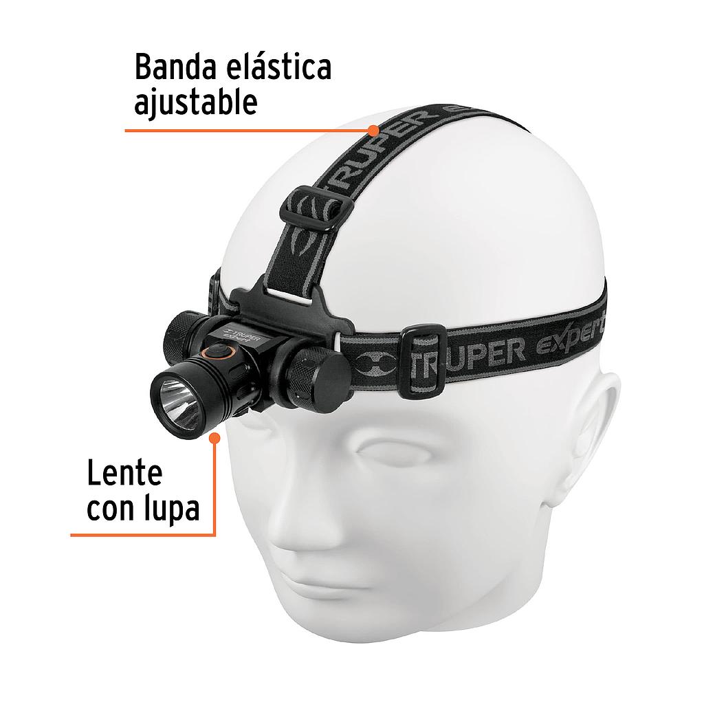 LINTERNA DE MINERO 500 LM RECARGABLE