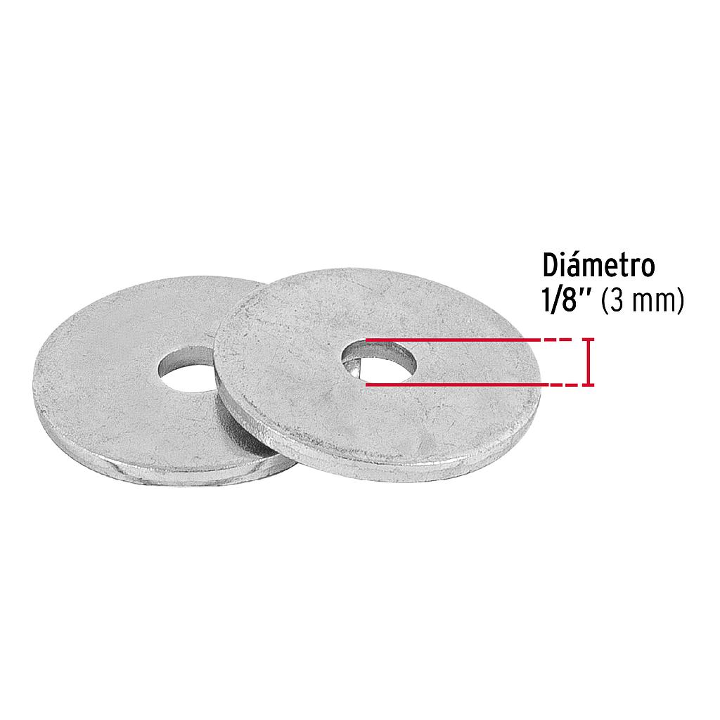 ARANDELAS PLANAS GALVANIZADAS 1/8',