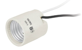 PORTALAMPARA O SOQUET DE PORCELANA SENCILLO.