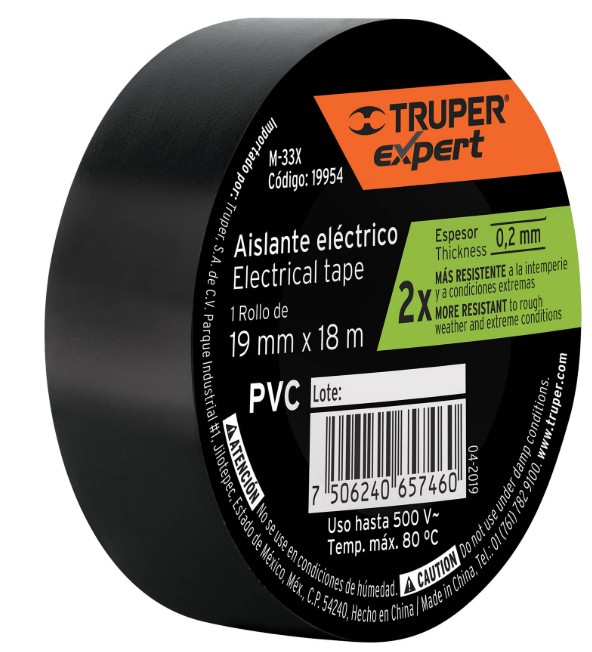 CINTA DE AISLAR 19mm x 18m