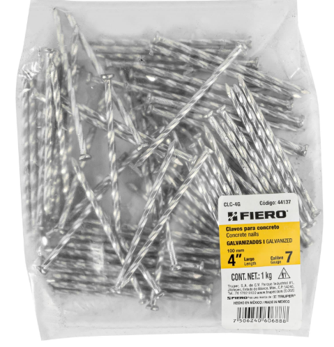 CLAVO PARA CONCRETO 4"