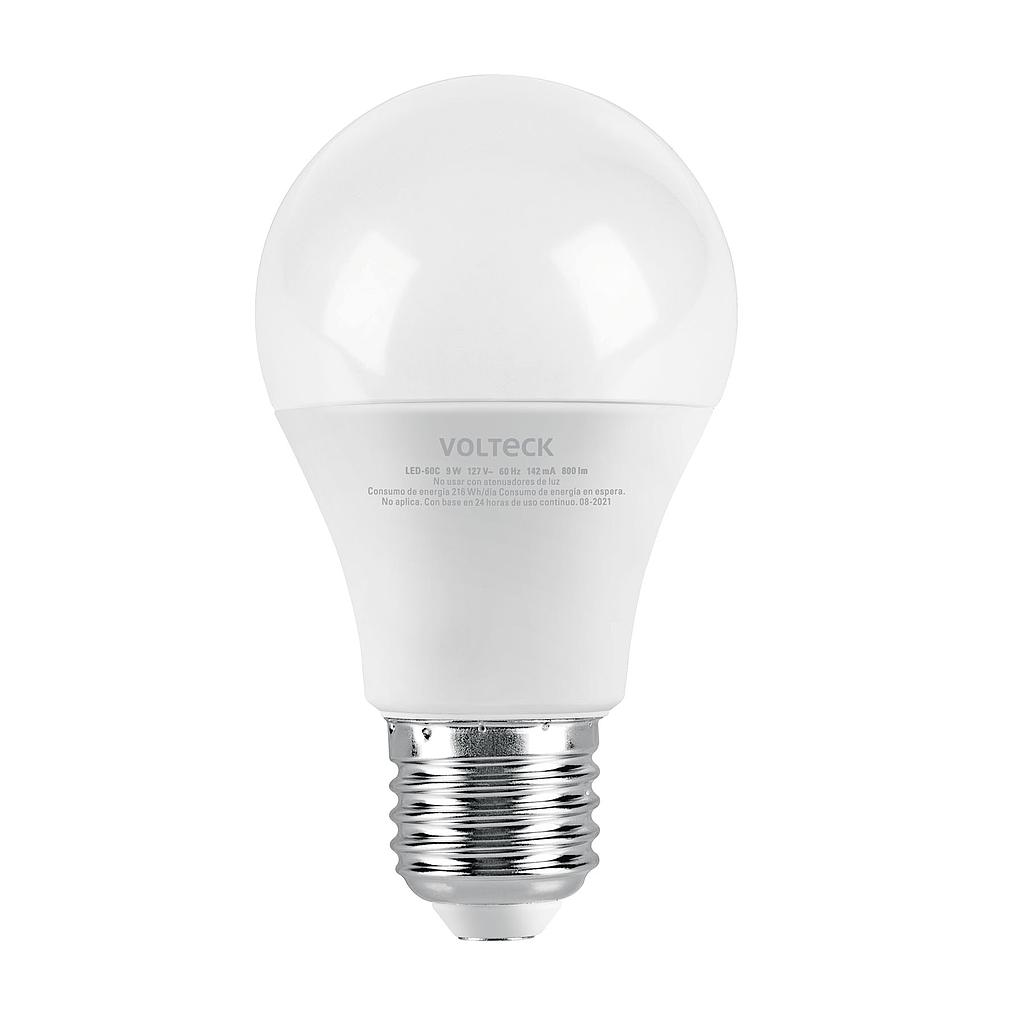 LAMPARA LED9W T/BULBO LUZ CALIDA VOLTECH