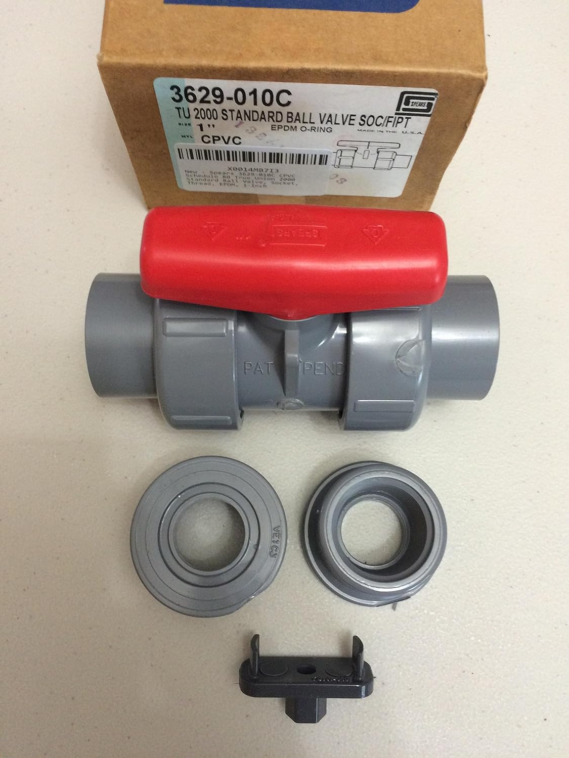 VALVULA DOBLE UNION 1" CPVC-80 SPEARS